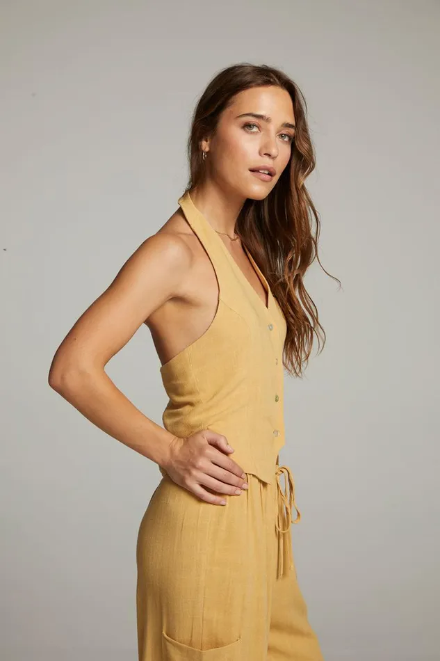 Womens Tops Chaser Brand Orlando Parchment Vest