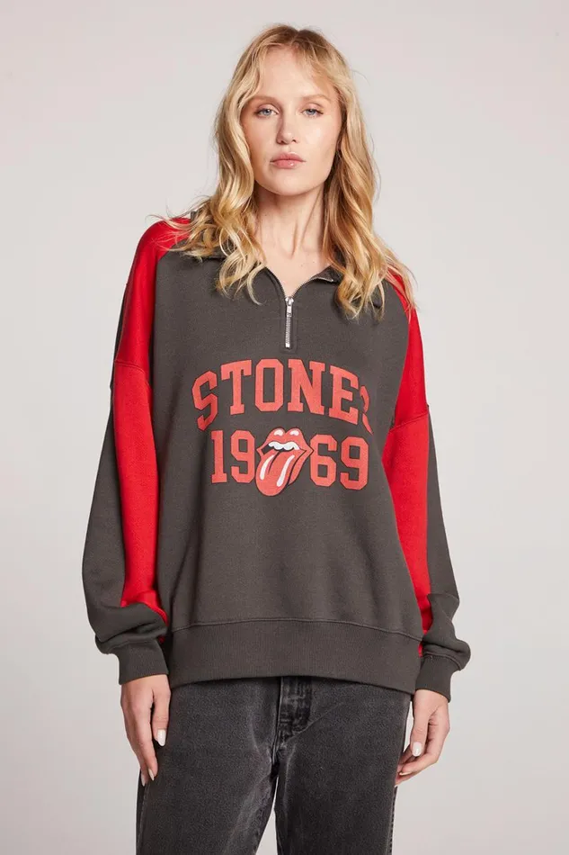 Womens Tops Chaser Brand Rolling Stones Stones 1969 Pullover