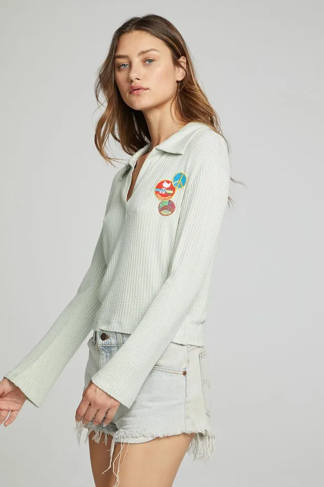Womens Tops Chaser Brand Woodstock 8211 Patches