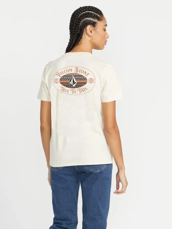 Womens Tops Volcom Stone Step Tee 8211 Cloud