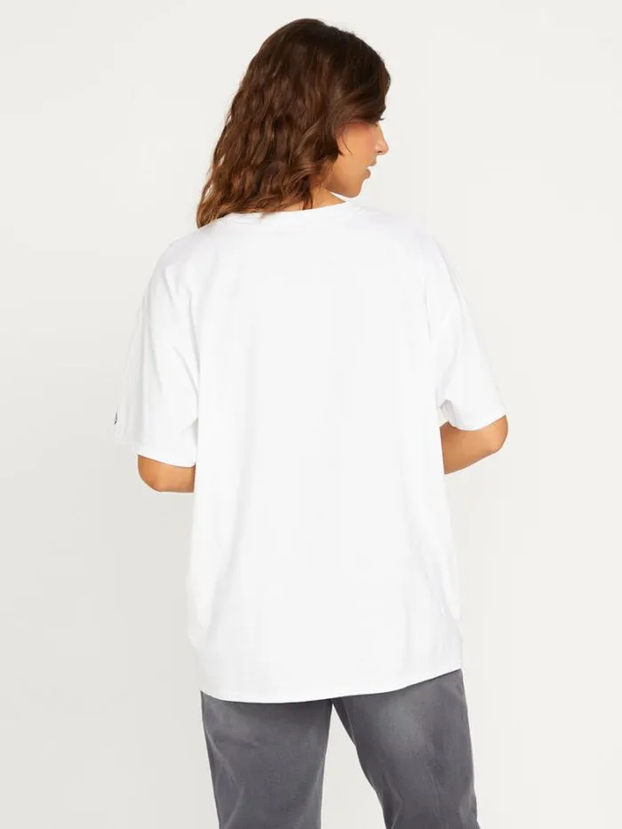 Womens Tops Volcom Stones Throw Solid Short Sleeve Tee 8211 White