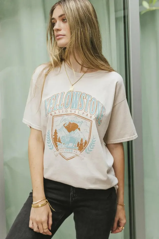 Yellowstone 1998 Graphic Tee Natural Women Bohme Tees and Tanks