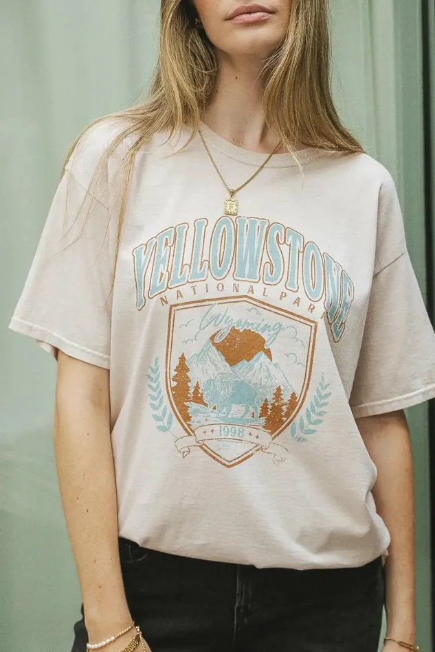 Yellowstone 1998 Graphic Tee Natural Women Bohme Tees and Tanks