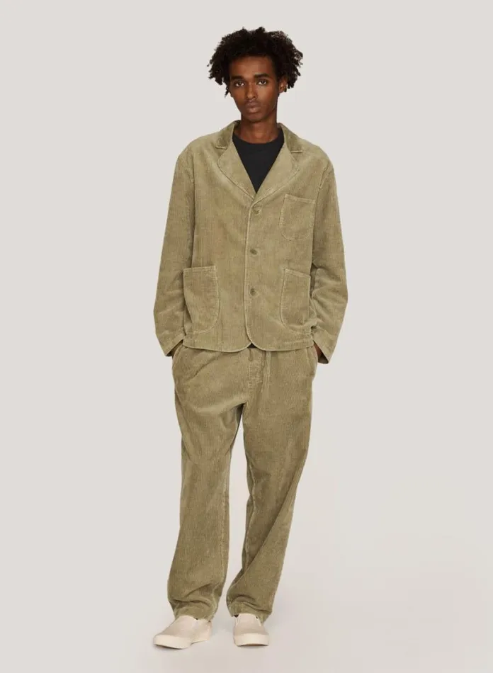 YMC Alva Corduroy Skate Trouser Olive Mens Trousers