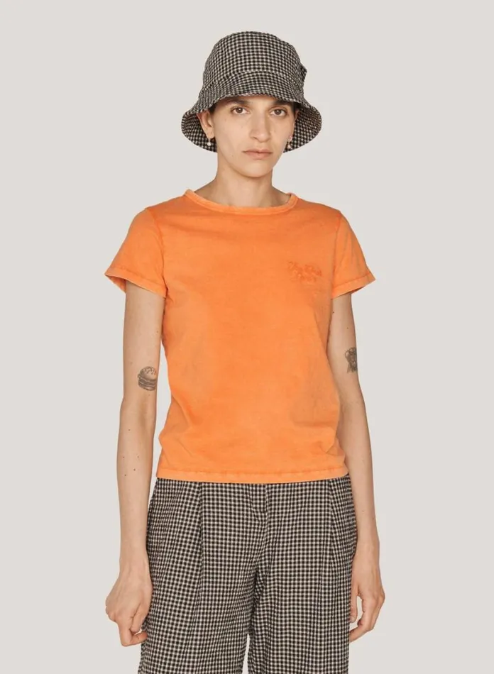 YMC Day T Shirt Orange Womens TShirts