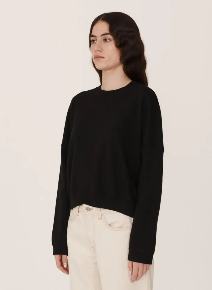 YMC Earth Almost Grown Sweatshirt Black Womens Earth