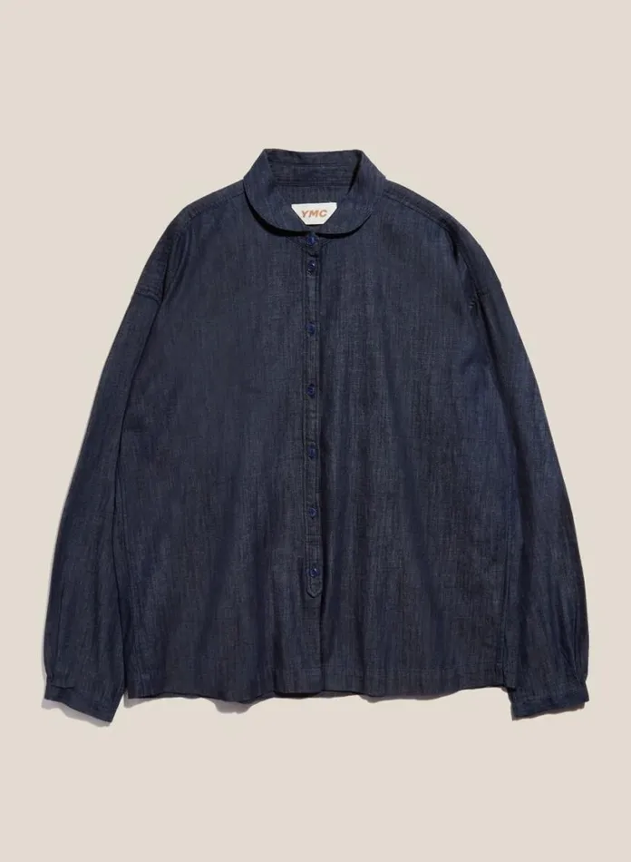 YMC Earth Marianne Denim Shirt Dark Indigo Womens Earth