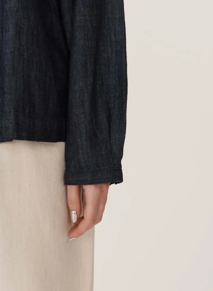 YMC Earth Marianne Denim Shirt Dark Indigo Womens Earth