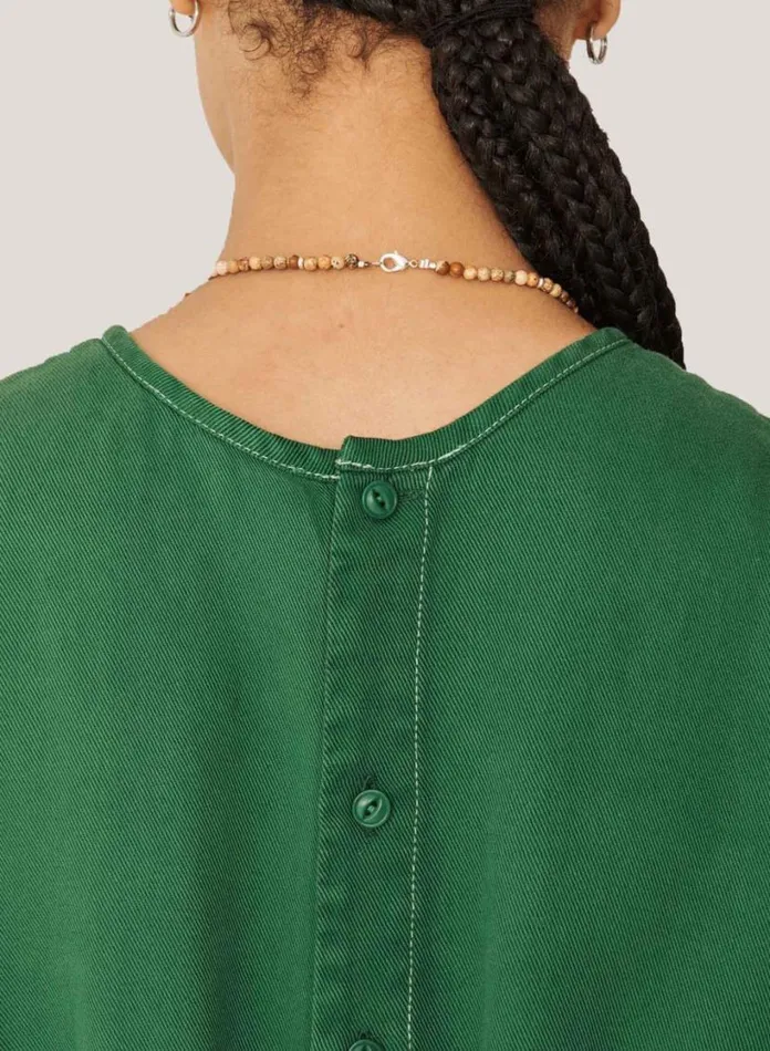 YMC Garden Dress Green Womens Dresses