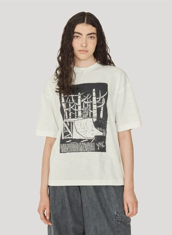 YMC Its Out There T Shirt White Womens TShirts