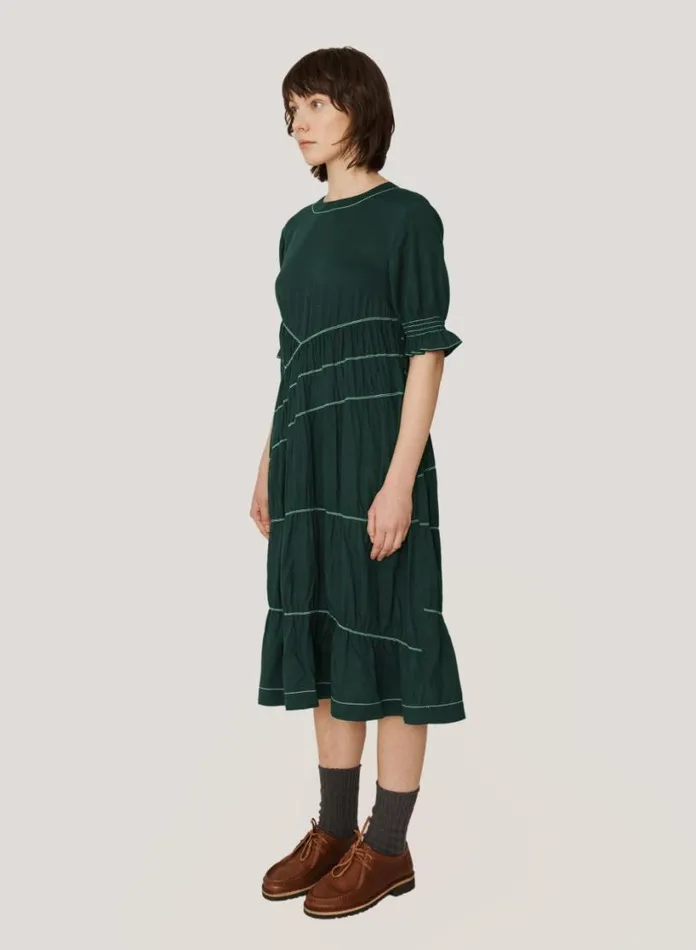 YMC Jolene Dress Green Womens Dresses