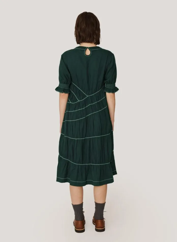 YMC Jolene Dress Green Womens Dresses