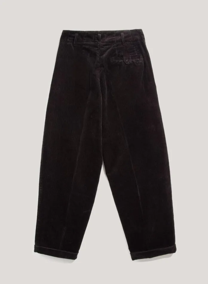 YMC Keaton Corduroy Trousers Black Womens Trousers