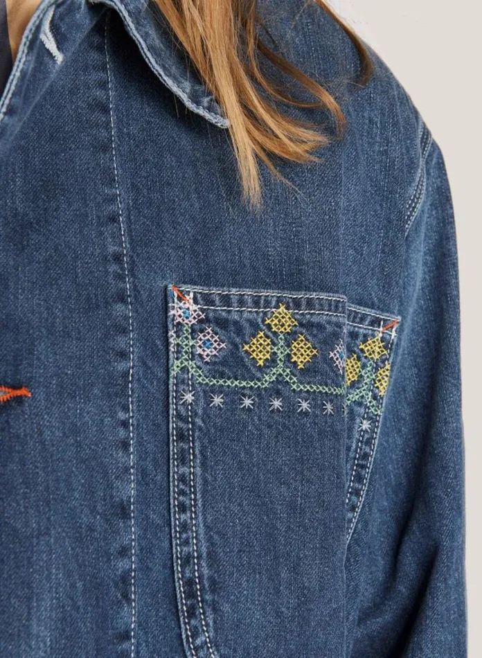 YMC Labour Chore Jacket Indigo Mens Outerwear