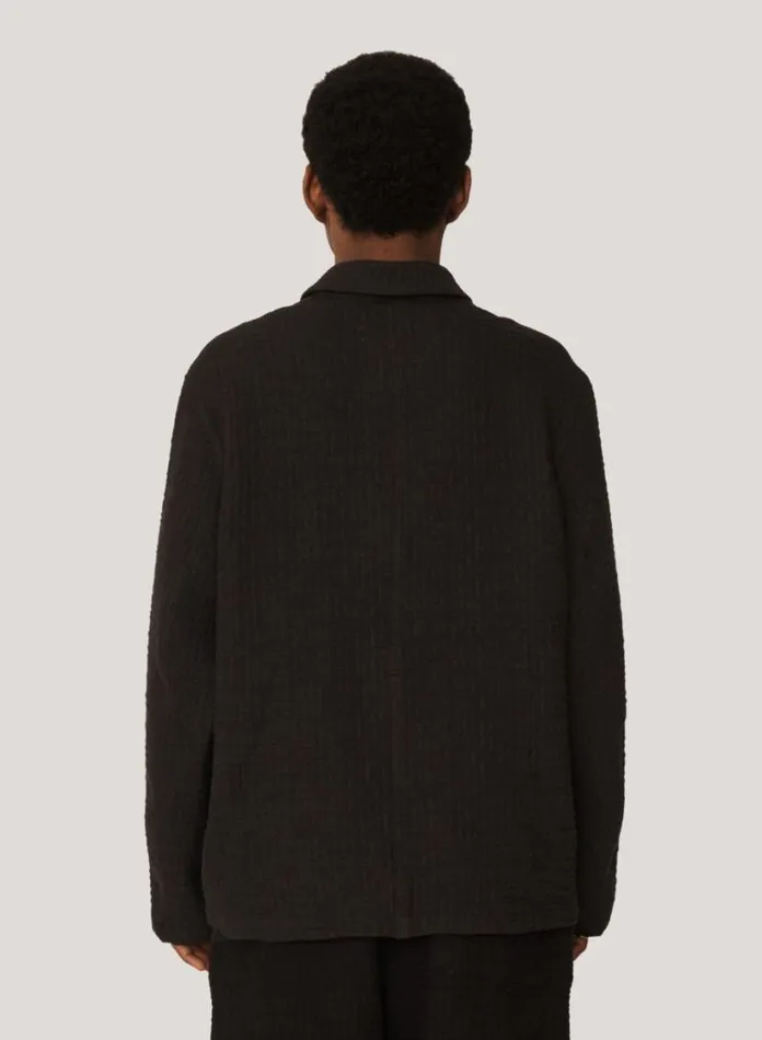 YMC Labour Chore Textured Jacket Black Mens Outerwear