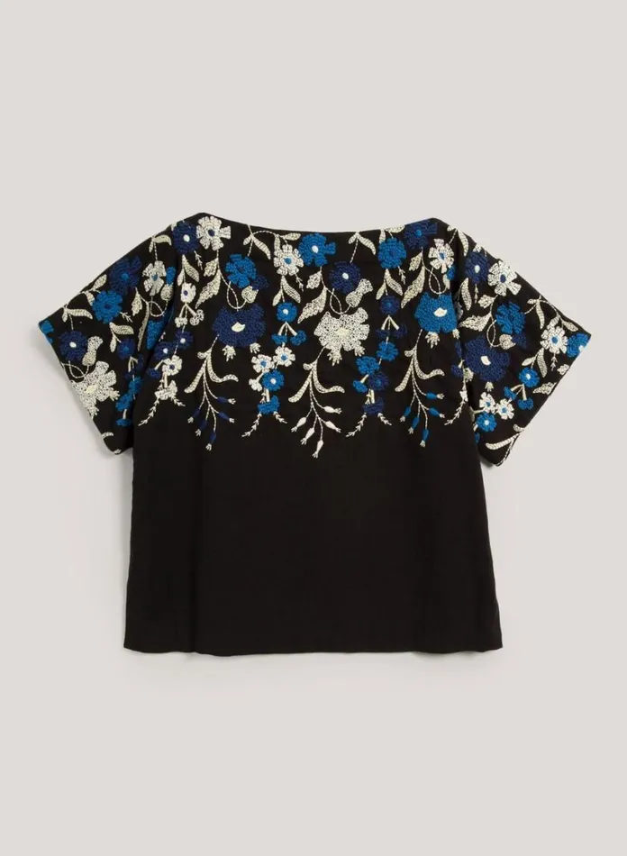 YMC Magnolia Top Black Multi Womens Shirts
