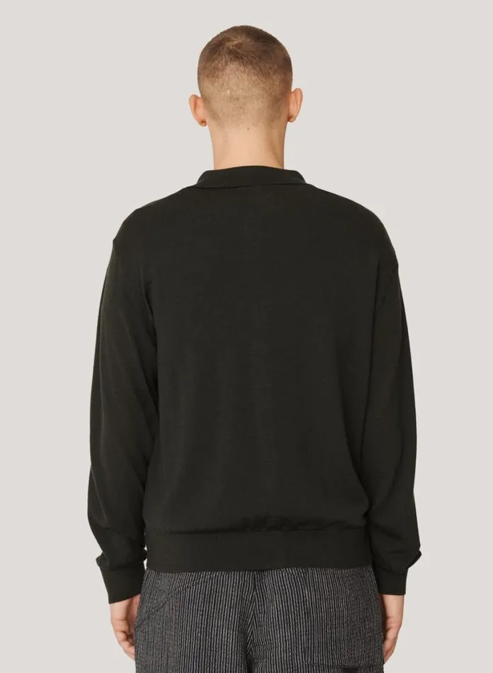 YMC Ratpack Merino Wool Cardigan Green Mens Knitwear