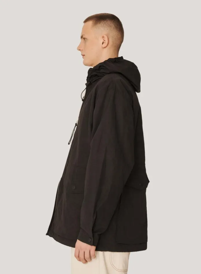 YMC Trail Hooded Ripstop Jacket Black Mens Outerwear