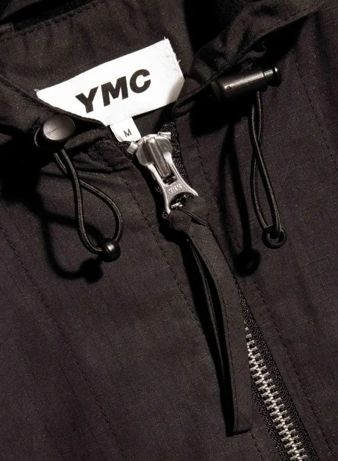 YMC Trail Hooded Ripstop Jacket Black Mens Outerwear