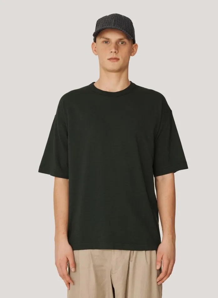 YMC Triple Organic Cotton TShirt Green Mens TShirts