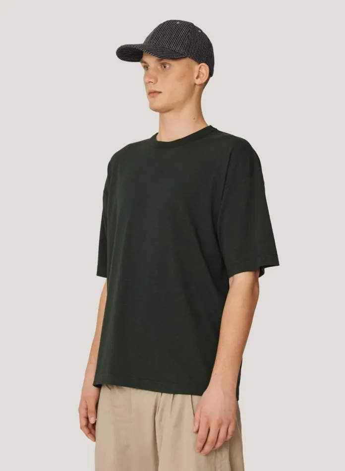 YMC Triple Organic Cotton TShirt Green Mens TShirts