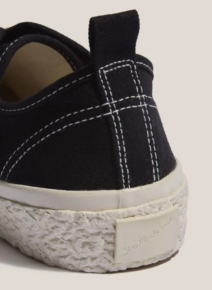 YMC Vulcanised Slip On Sneakers Black Mens Footwear