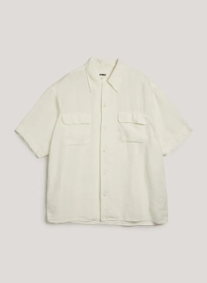YMC Wray Shirt White Mens Shirts
