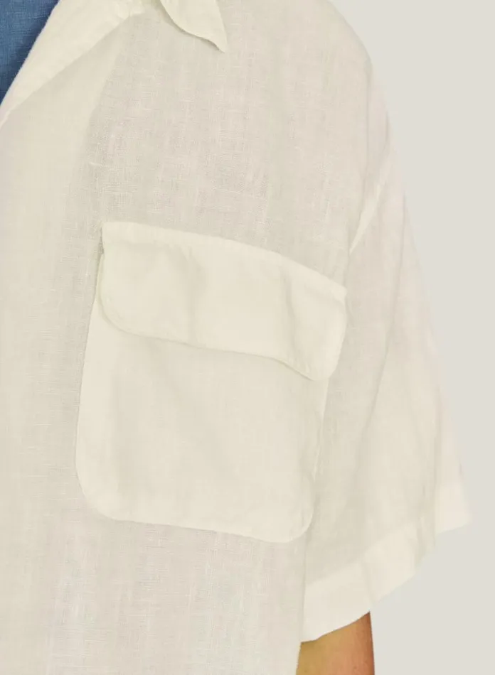 YMC Wray Shirt White Mens Shirts