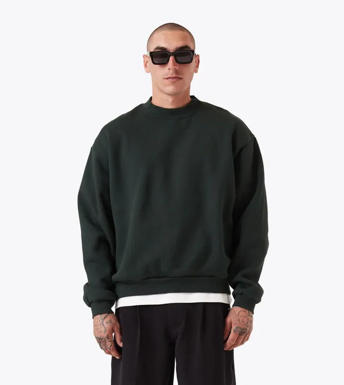 Zanerobe Hoodies and Sweaters Men Box Crew Forest