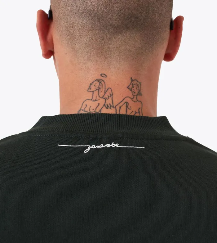 Zanerobe Hoodies and Sweaters Men Box Crew Forest