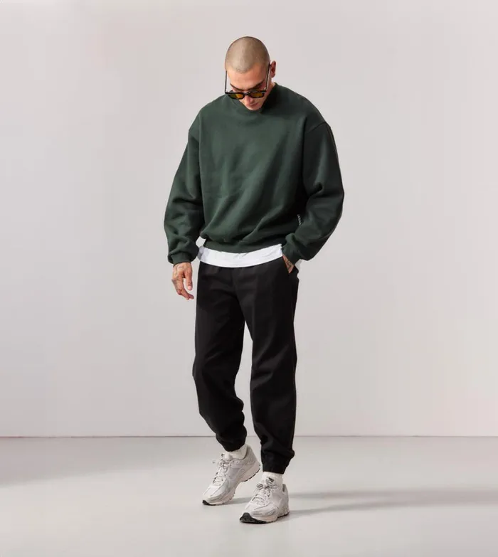 Zanerobe Hoodies and Sweaters Men Box Crew Forest