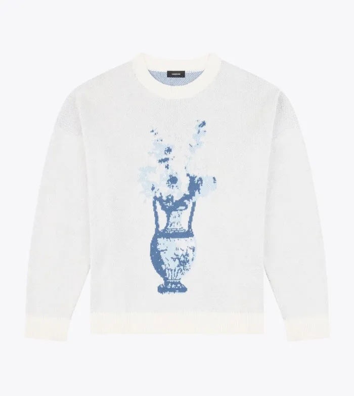 Zanerobe Hoodies and Sweaters Men Ceramic OS Knit Vintage White