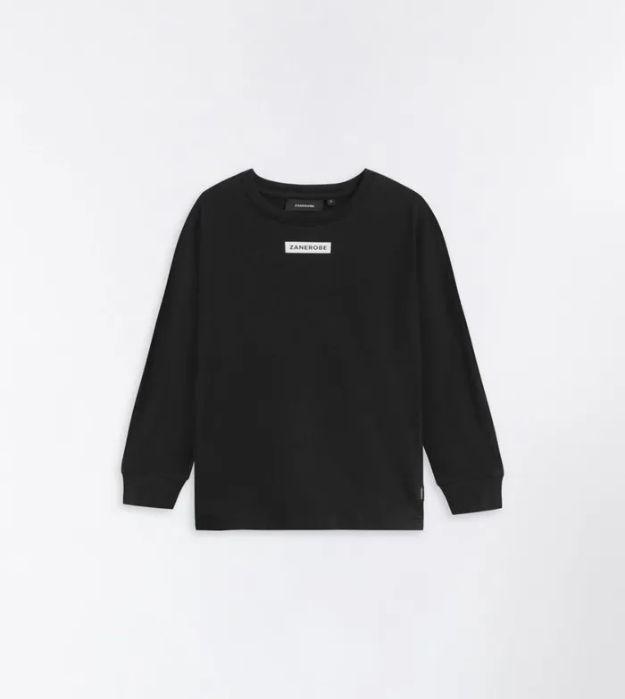 Zanerobe Kids Men Kids Box LS Tee Black