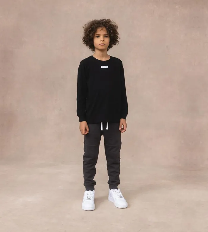 Zanerobe Kids Men Kids Box LS Tee Black