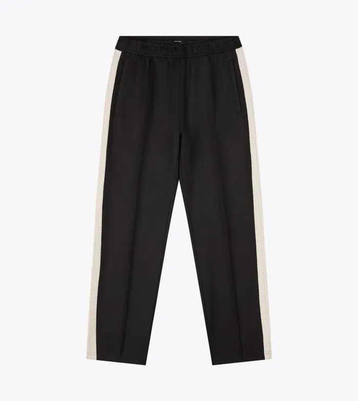 Zanerobe Pants Men Stitched Football Trackpant Black