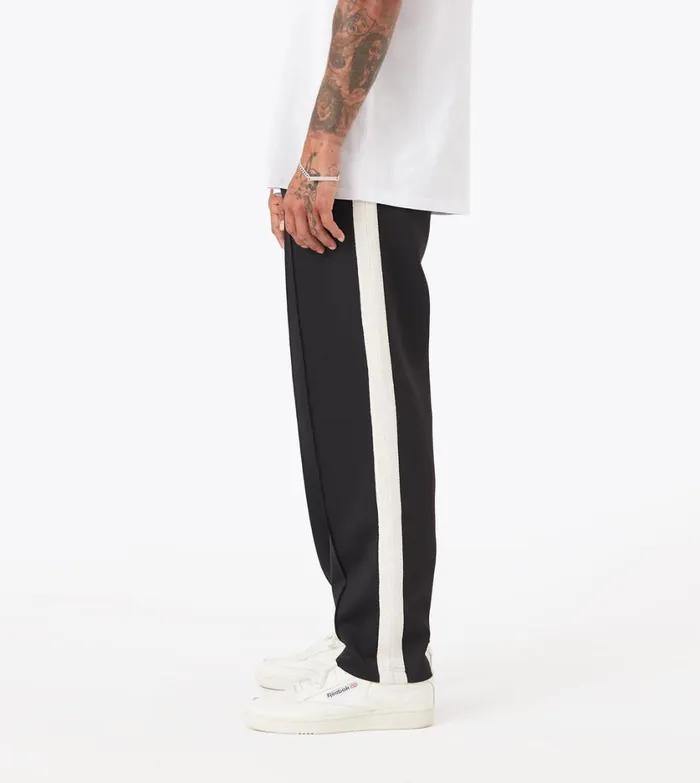Zanerobe Pants Men Stitched Football Trackpant Black