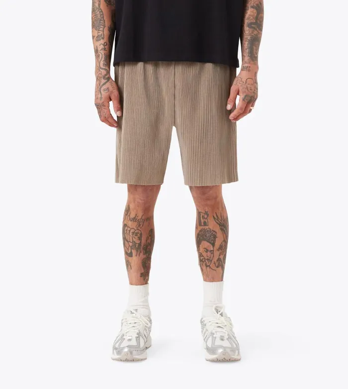 Zanerobe Shorts Men Pleated Short Khaki