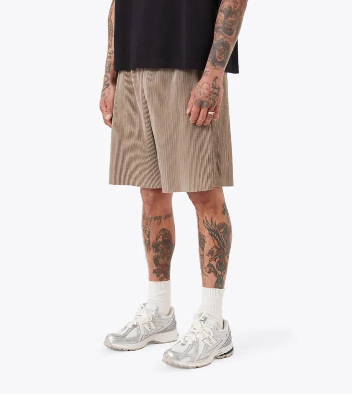 Zanerobe Shorts Men Pleated Short Khaki