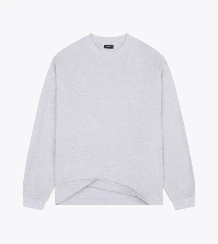 Zanerobe Tees and Tanks Men Box LS Tee Grey Marle