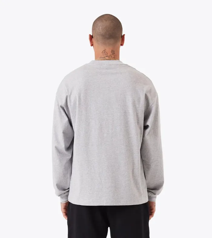 Zanerobe Tees and Tanks Men Box LS Tee Grey Marle