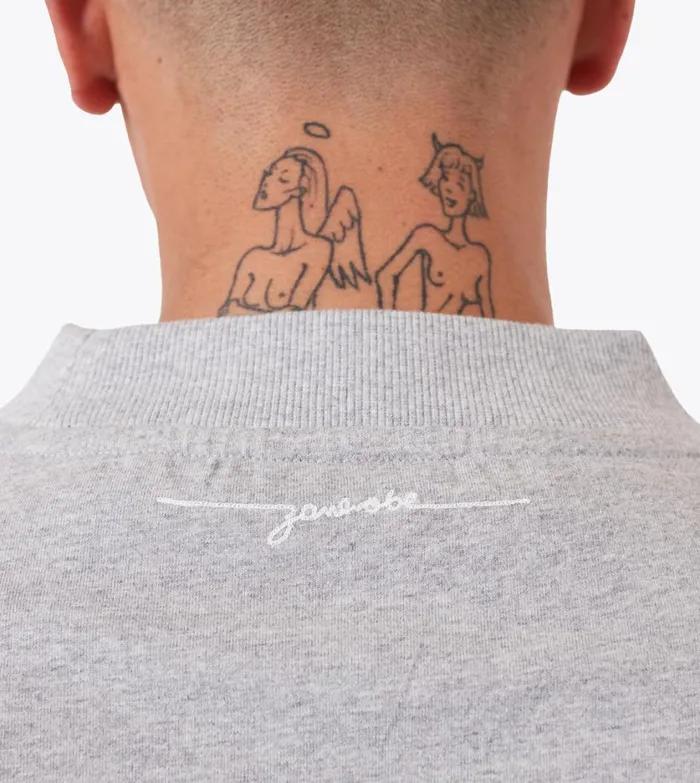Zanerobe Tees and Tanks Men Lounge Tee Grey Marle