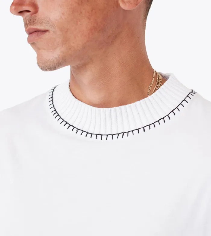Zanerobe Tees and Tanks Men Stitched Lounge Tee White